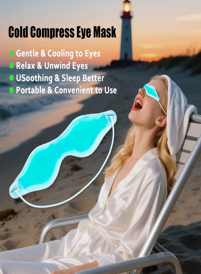 Coldcool 2 PCS Cooling Eye Mask, Reusable Cold Eye Mask for Hot Cold Treatment for Eye Strain, Eye Swelling, Eye Redness, Puffy Eyes, Dark Circles, Smooth Fine Lines, and Eye Recover Surgery. - Image 5